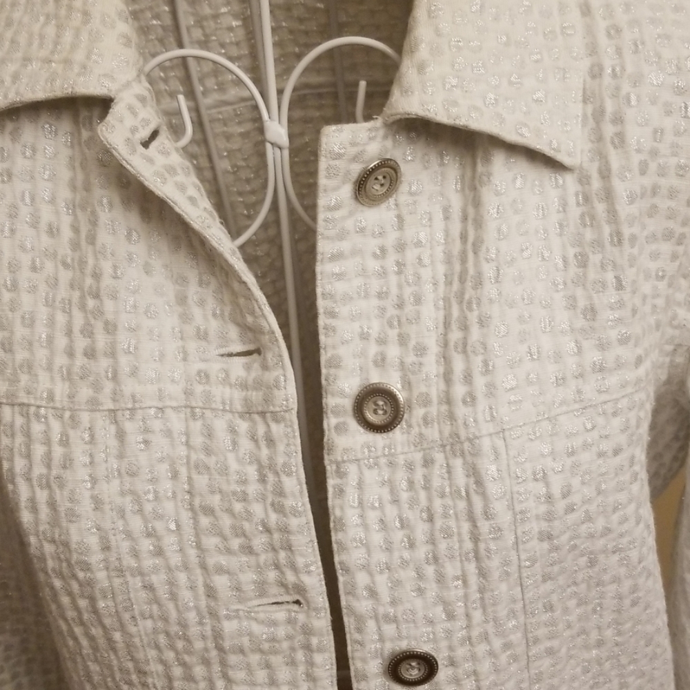Fabulous white and silver jacket - Picture 3 of 6